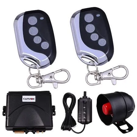 1 Way 2 Remotes Sensor Security System Car Alarm