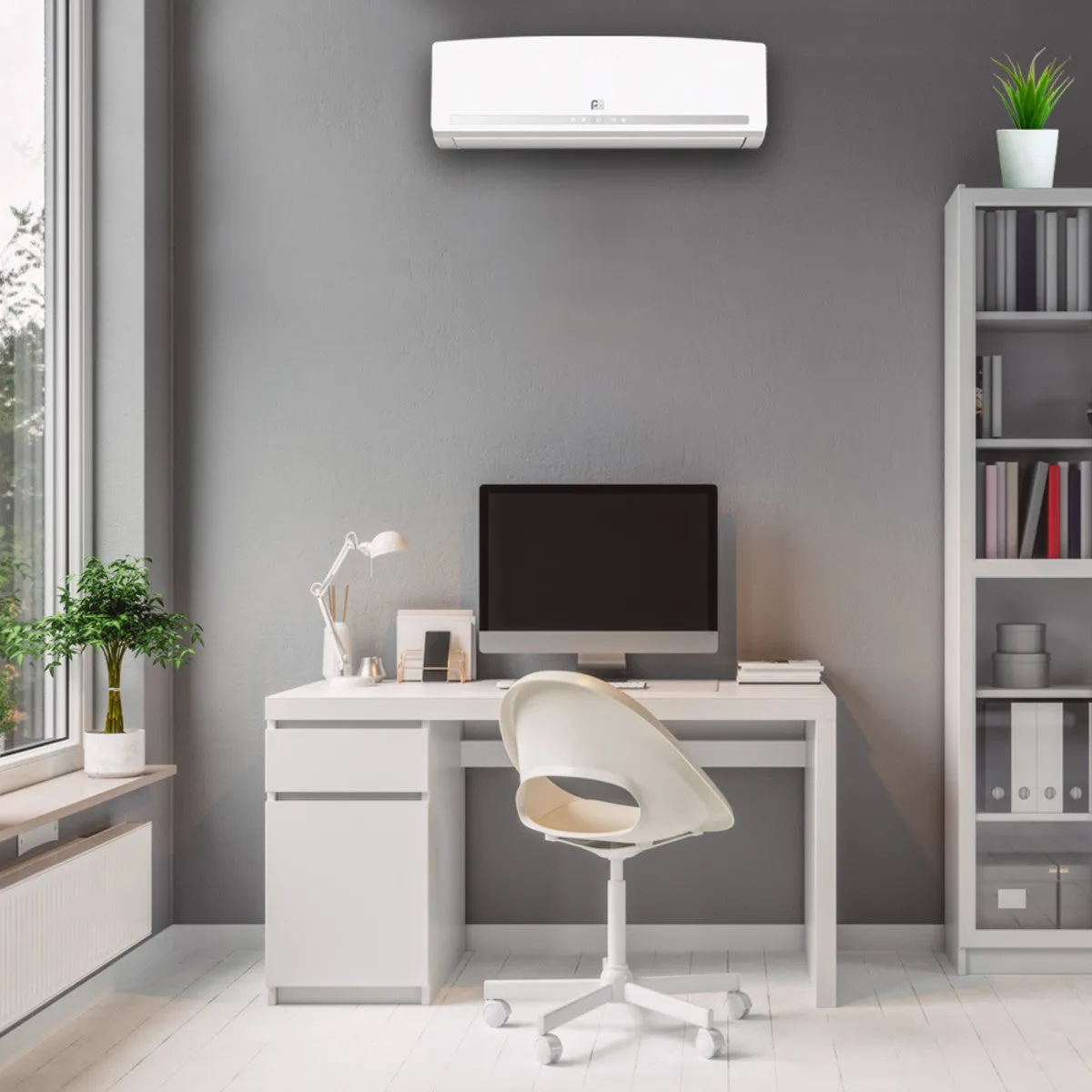 12,000 BTU Quick Connect Mini-Split Single-Zone System with Indoor & Outdoor Units, Line Set - 115V
