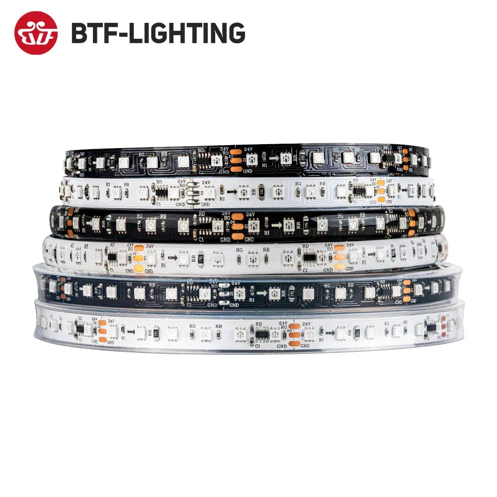 2835SMD WS2811 LED Strip Chasing Color 108LEDs/M External Bright Addressable 8mm Tape DC 24V