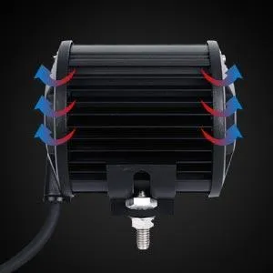 4 inch LED Pod Lights&Double-layer Pillar Mounting Bracket for 14-21 Polaris RZR XP 1000, 15-19 Polaris RZR 900