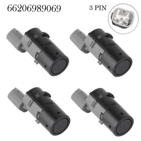 4pcs Reversing Radar Parking Sensor Reverse Bumper Parking Assist Sensor 66206989069 Replacement For BMW E39 E46 E53 E60 E61 E63