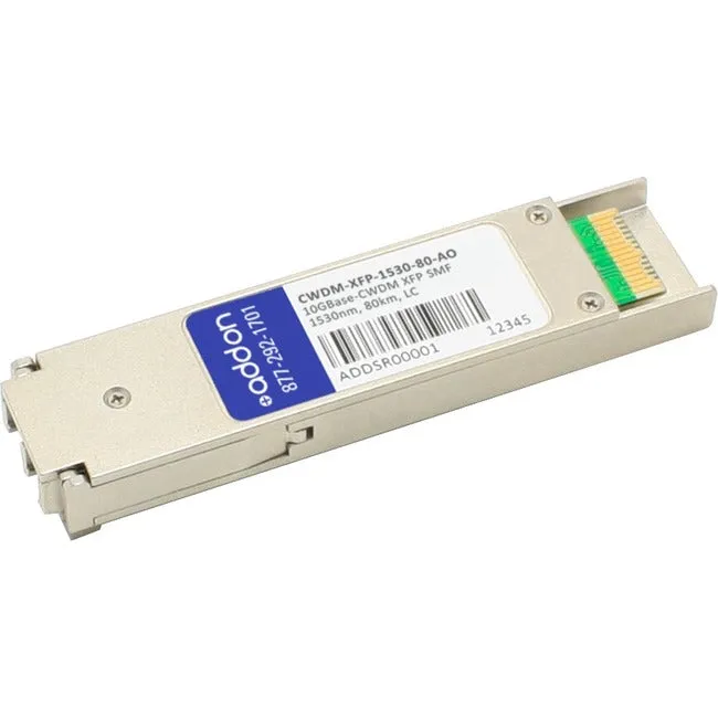 Addon Cisco Cwdm-Xfp-1530-80 Compatible Taa Compliant 10Gbase-Cwdm Xfp Transceiver (Smf, 1530Nm, 80Km, Lc)