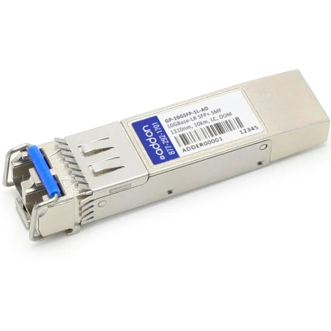 Addon Dell Force10 Gp-10Gsfp-1L Compatible Taa Compliant 10Gbase-Lr Sfp  Transceiver (Smf, 1310Nm, 10Km, Lc, Dom)