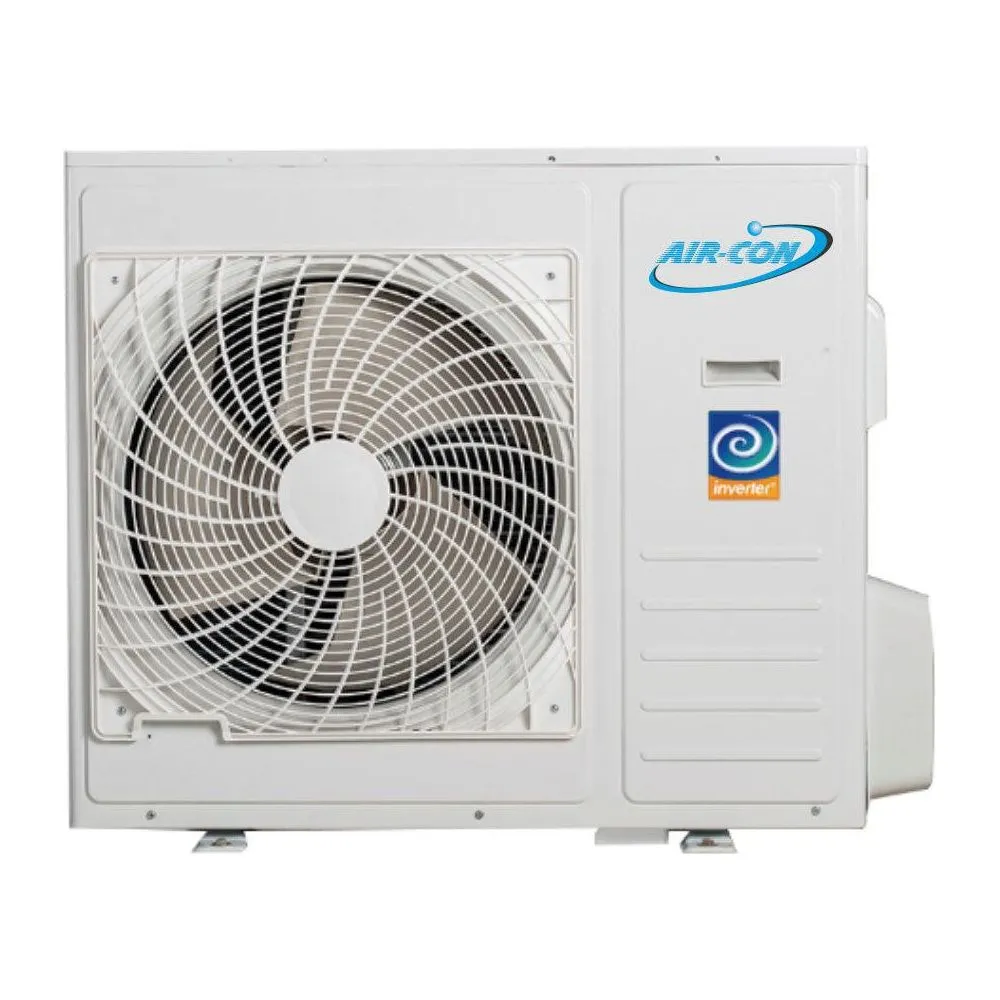 Air-Con 24,000 BTU 22 SEER 2-Zone Ceiling Cassette 9K 12K Mini-Split Heat Pump System