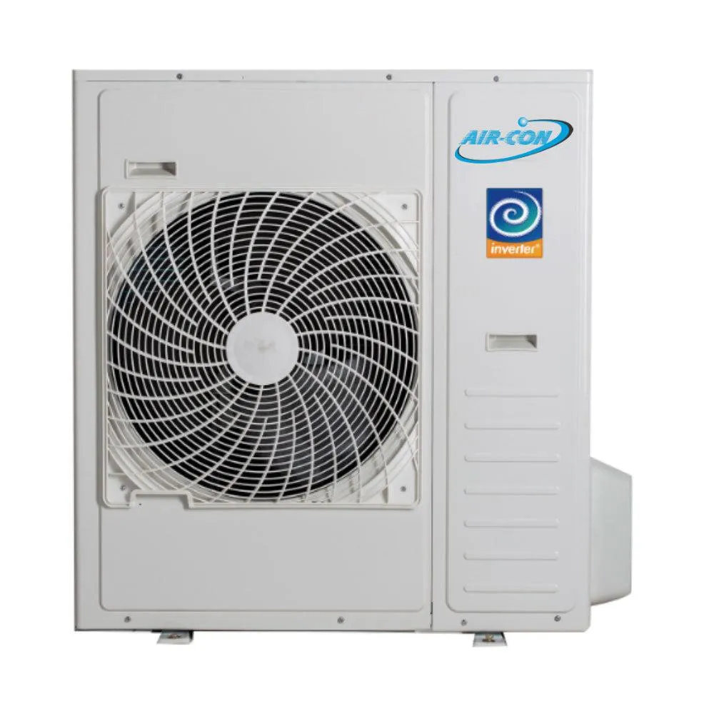 Air-Con 36,000 BTU 21 SEER 2-Zone Ceiling Cassette 12K 24K Mini-Split Heat Pump System