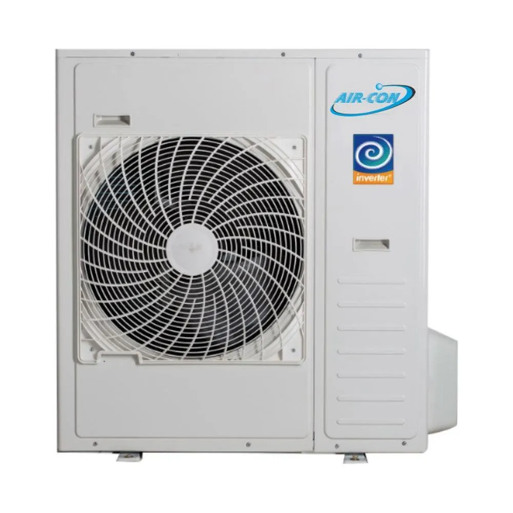 Air-Con 36,000 BTU 21 SEER 2-Zone Ceiling Cassette 12K 24K Mini-Split Heat Pump System