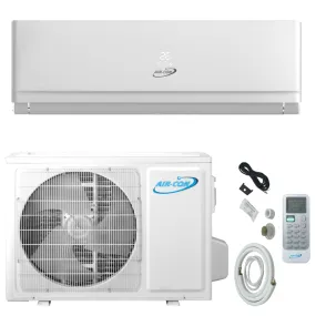 Air-Con Eclipse Series 36000 BTU 16.4 SEER Ductless Mini Split Air Conditioner 15ft Lineset & Wiring