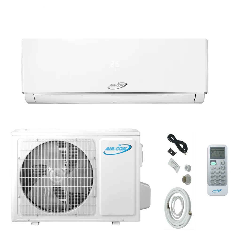 Air-Con Serene Series 9000 BTU 16 SEER Mini Split Air Conditioner 15ft Lineset & Wiring
