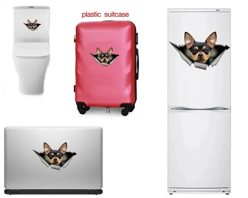 Black and tan Chihuahua sticker, Chihuahua magnet, chihuahua car decal,pet decal