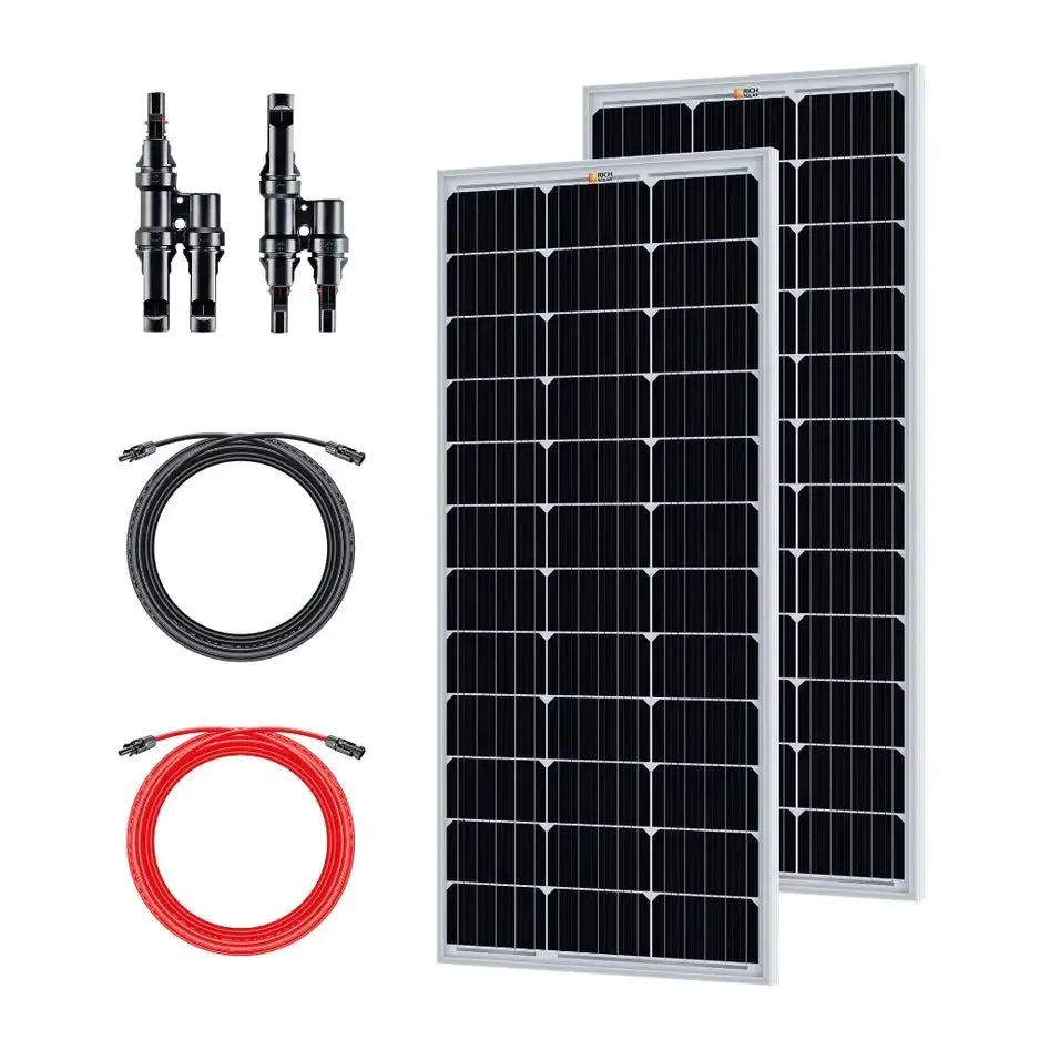 Bluetti AC300 3,000W/3,072Wh Solar Generator Kit | 8 x Mono Solar Panels (100W or 200W) | 1 x B300 3,072Wh Battery | Complete Solar Kit