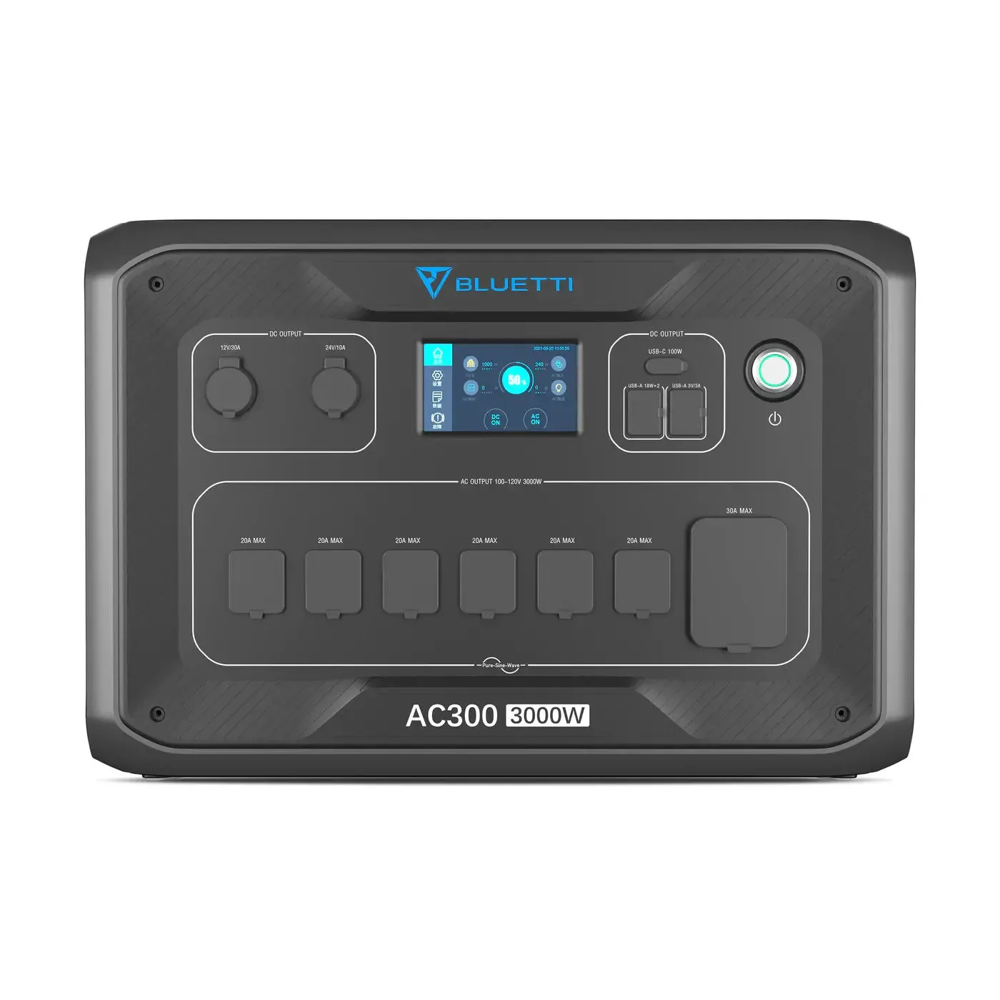 Bluetti AC300   B300 3,000W/3,072Wh Solar Generator Kit | 1 x B300 3,072Wh Battery | 3 x 200 Watt Solar Panels | Complete Solar Kit