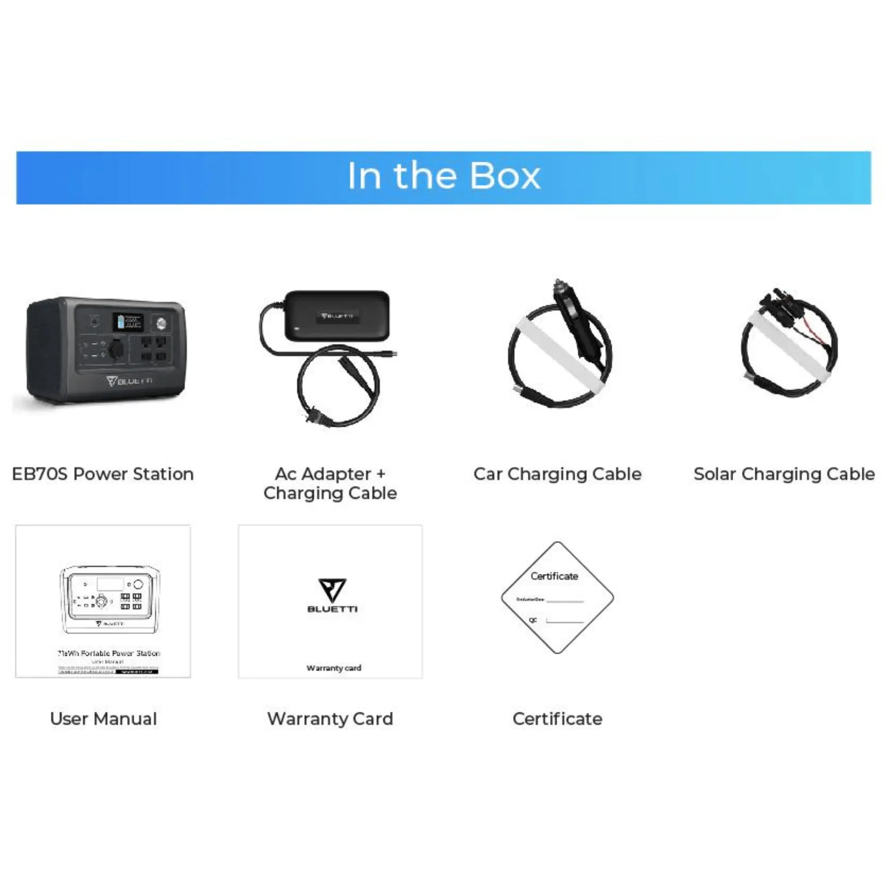 BLUETTI EB70S Portable Power Station | 800W 716Wh