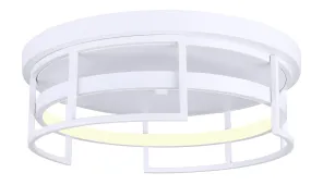 Canarm LFM231A15WH Amora LED Flush Mount In White