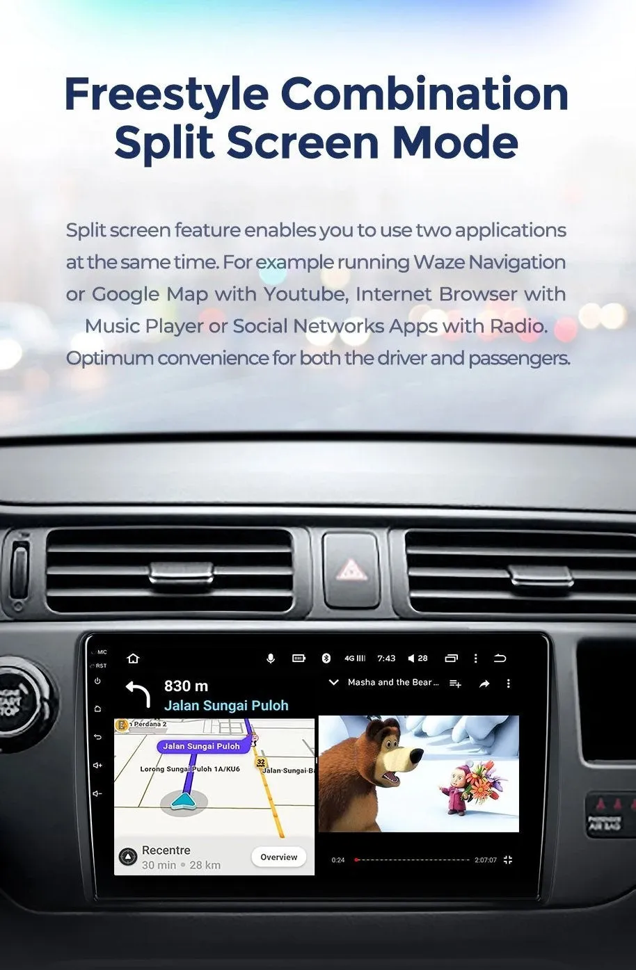 Car Dealz 10.2" Android 10.0 For Toyota Mark X 2 X130 2009 - 2020 Head Unit In Dash Plus OEM Fascia
