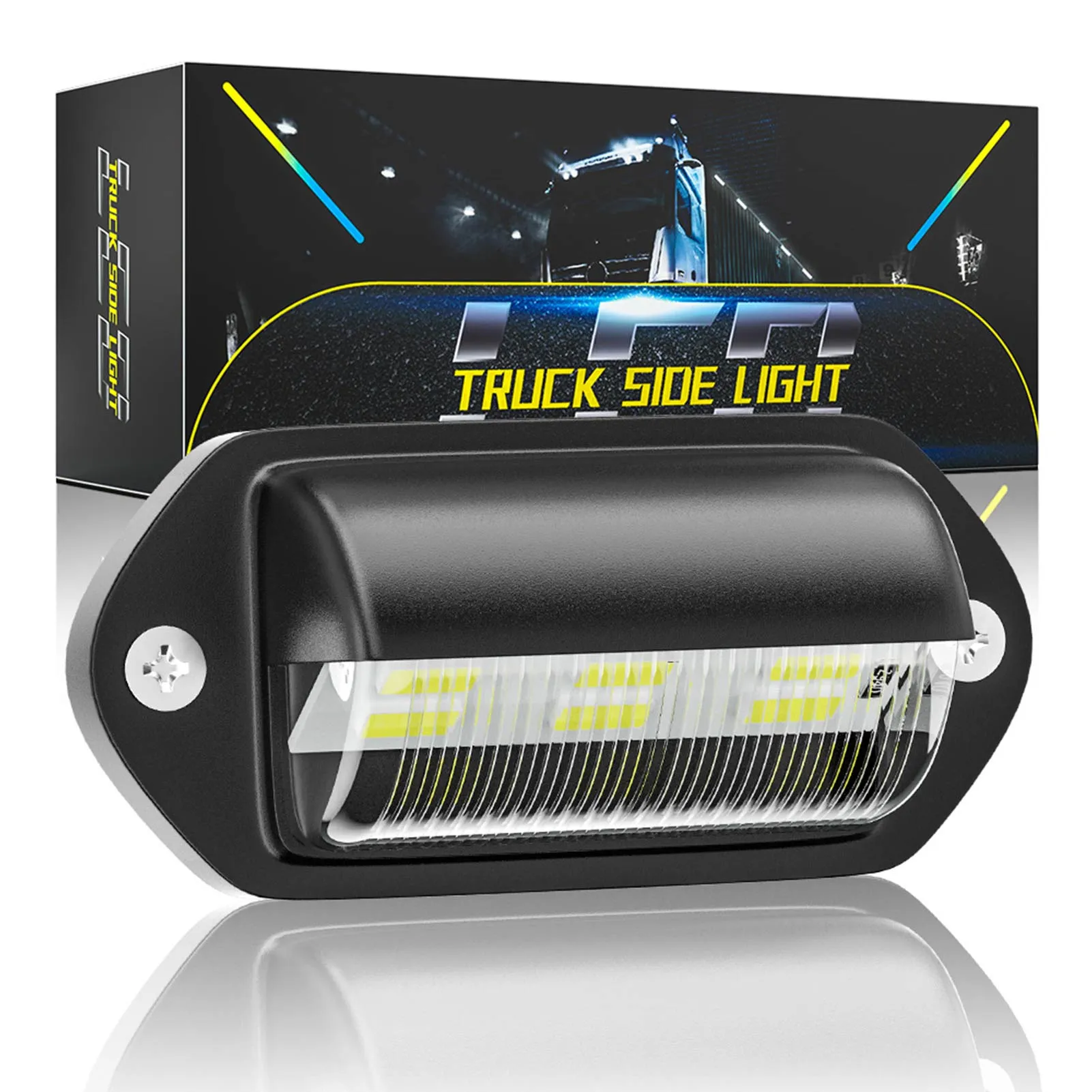 Car LED License Plate Light DC 12V To 24V Waterproof 6 LED License Plate Lamp Taillight Truck SUV Trailer Van RV Boats Accessory