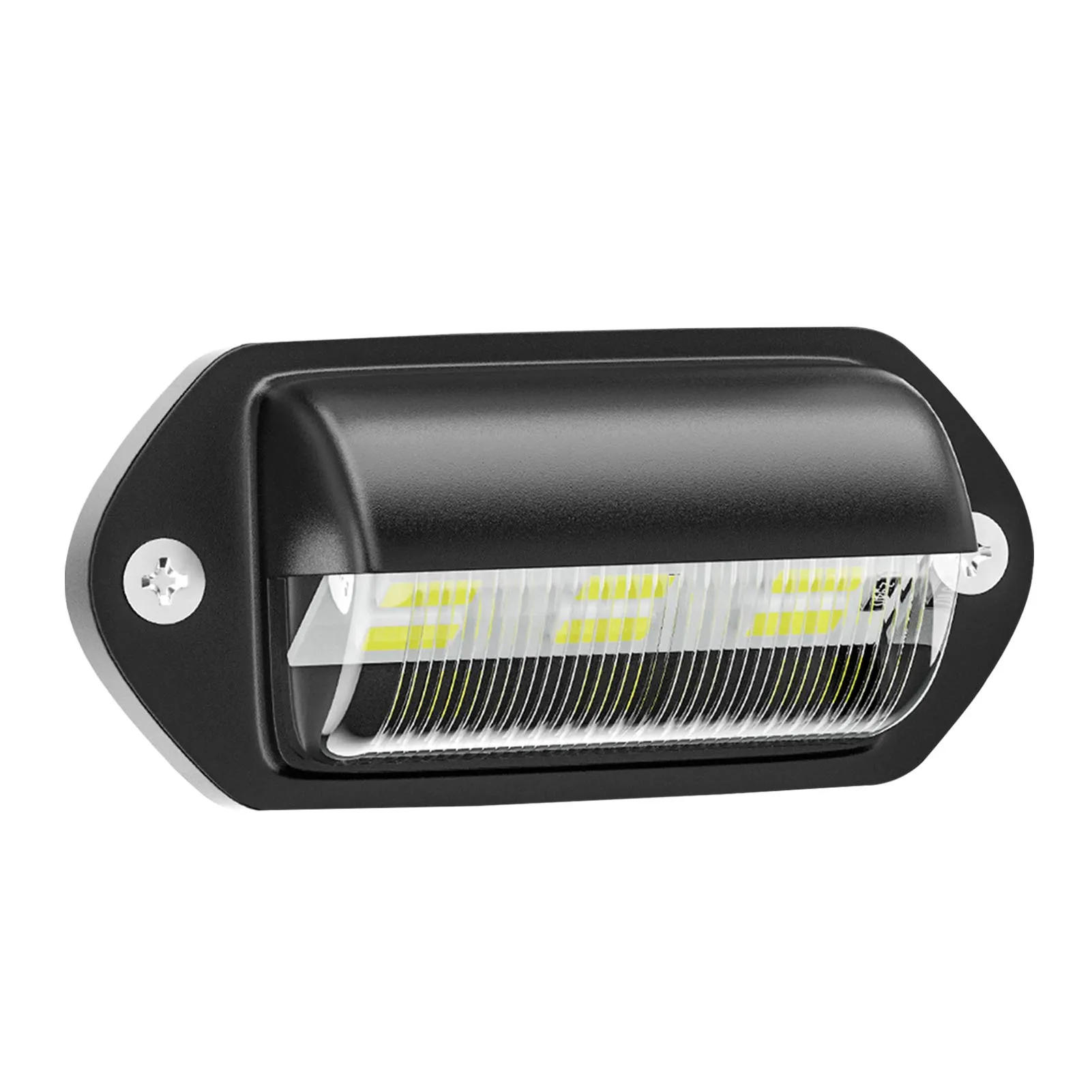 Car LED License Plate Light DC 12V To 24V Waterproof 6 LED License Plate Lamp Taillight Truck SUV Trailer Van RV Boats Accessory