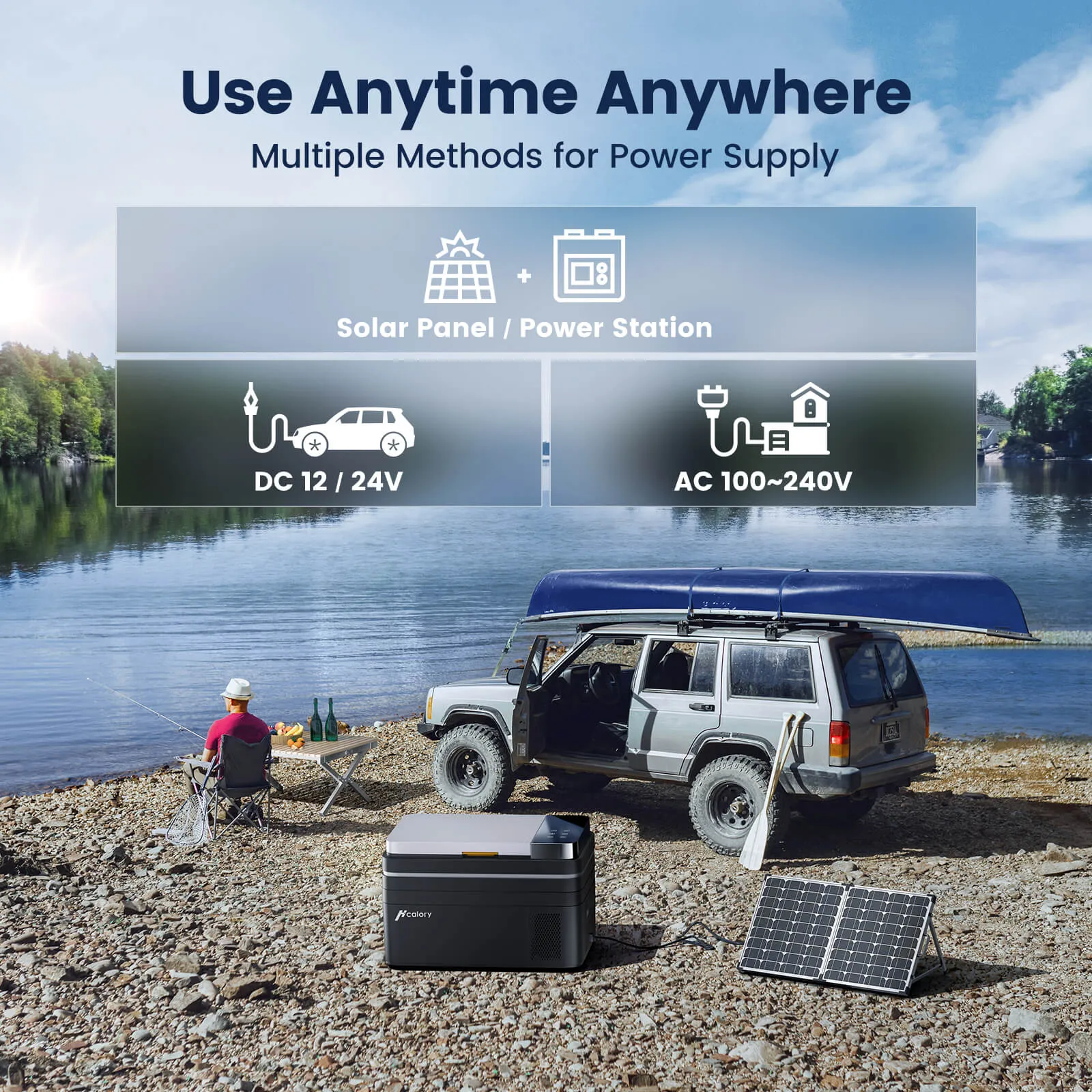 Car Refrigerator, 12/24V Portable Electric Cooler US Plug