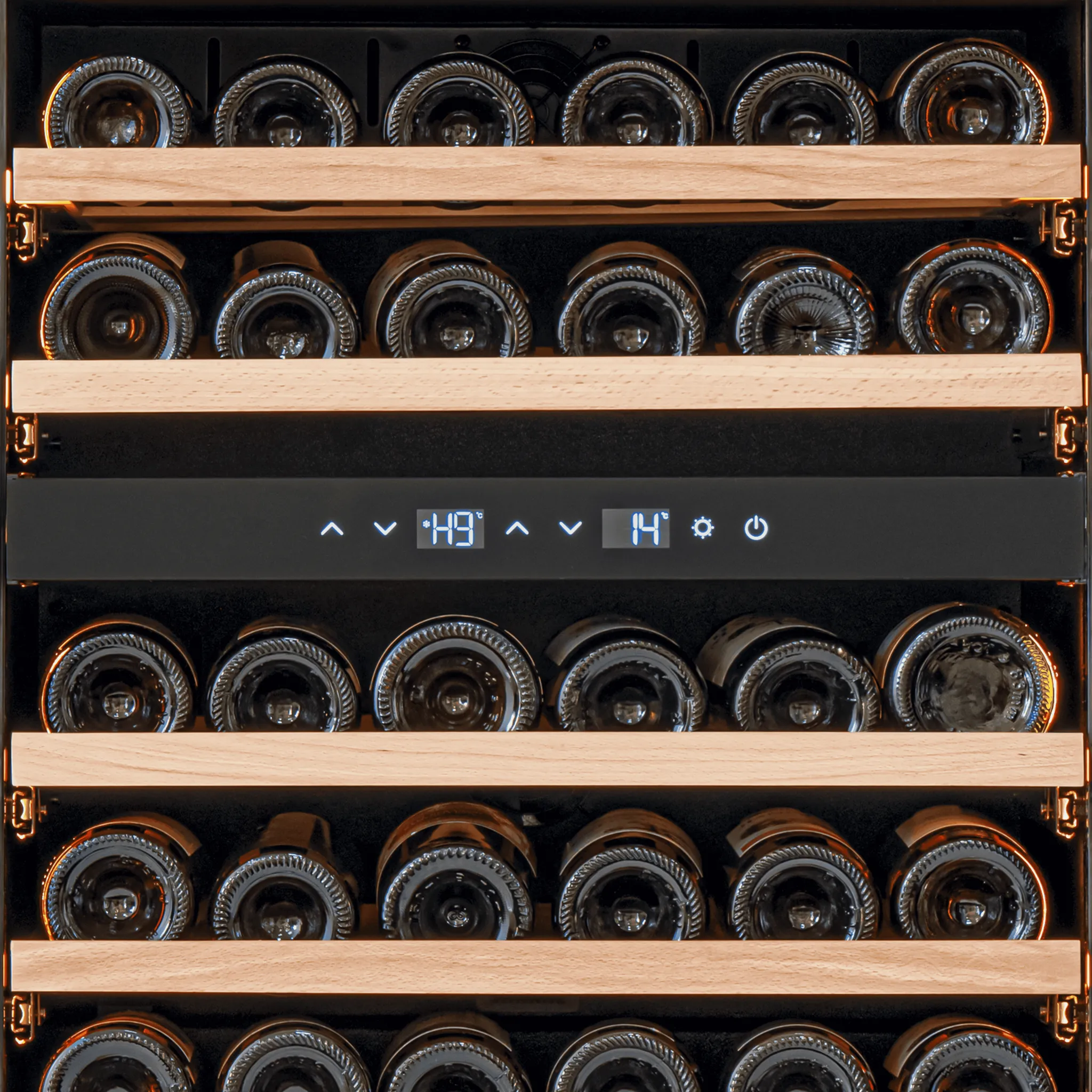CELLA - 600mm - Undercounter Wine Cooler - Dual Zone - W34-BH