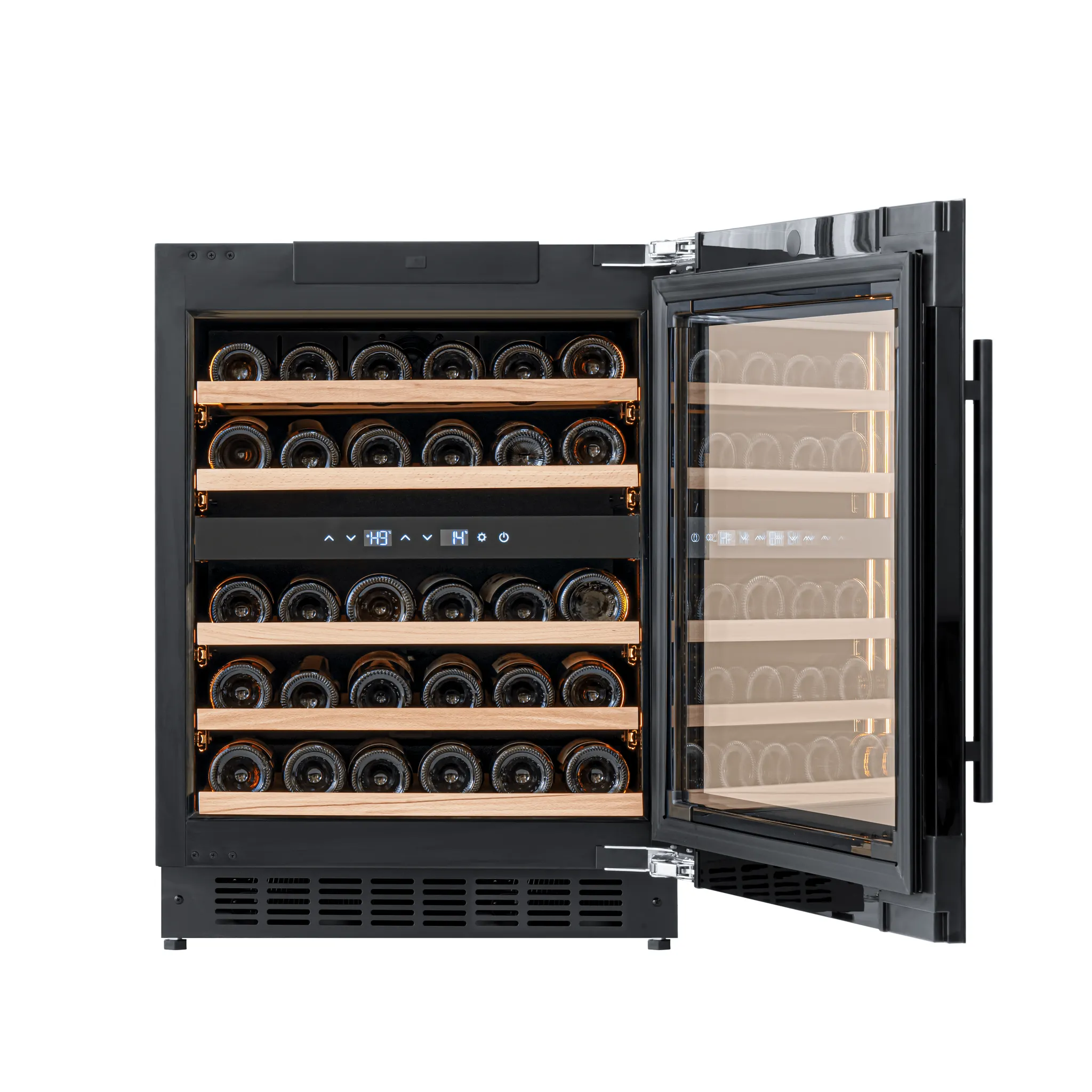 CELLA - 600mm - Undercounter Wine Cooler - Dual Zone - W34-BH