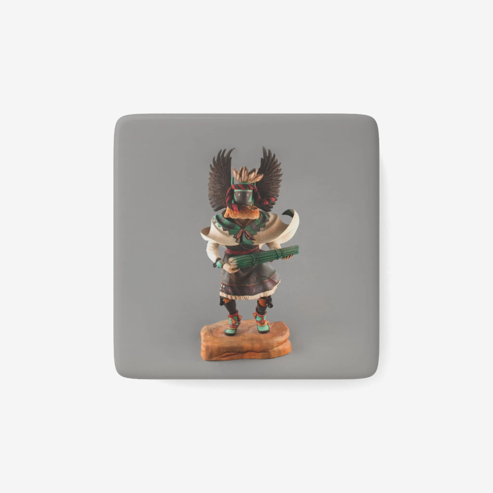 Crow Mother Porcelain Magnet
