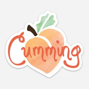 Cumming Georgia Peach Vinyl Magnet - Waterproof & Scratch Resistant | *25% Off!*