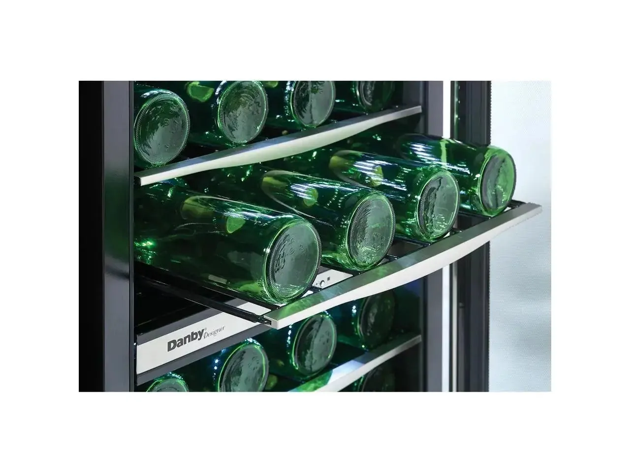 Danby Designer DWC040A3BSSD 38 Bottle Compact LED Light Refrigerator Wine Cooler