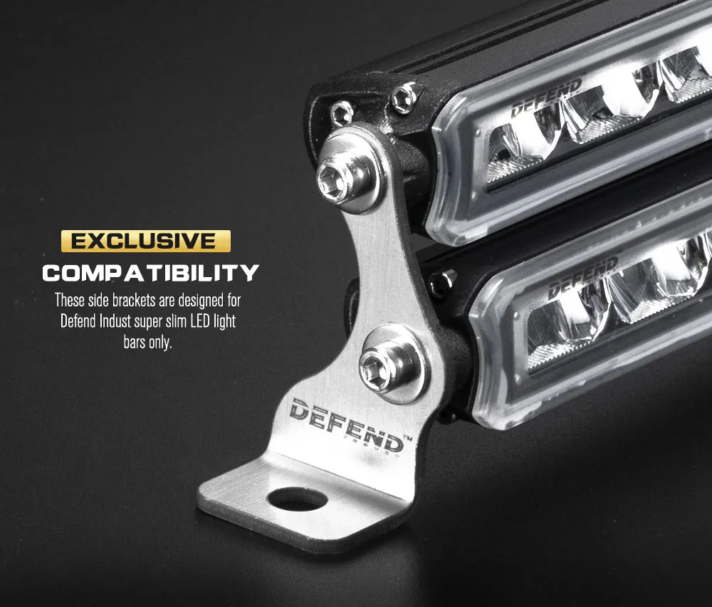 Defend Indust 7inch Led Light Bar 1 Lux @ 150M (Pair） IP67 2,000 Lumens