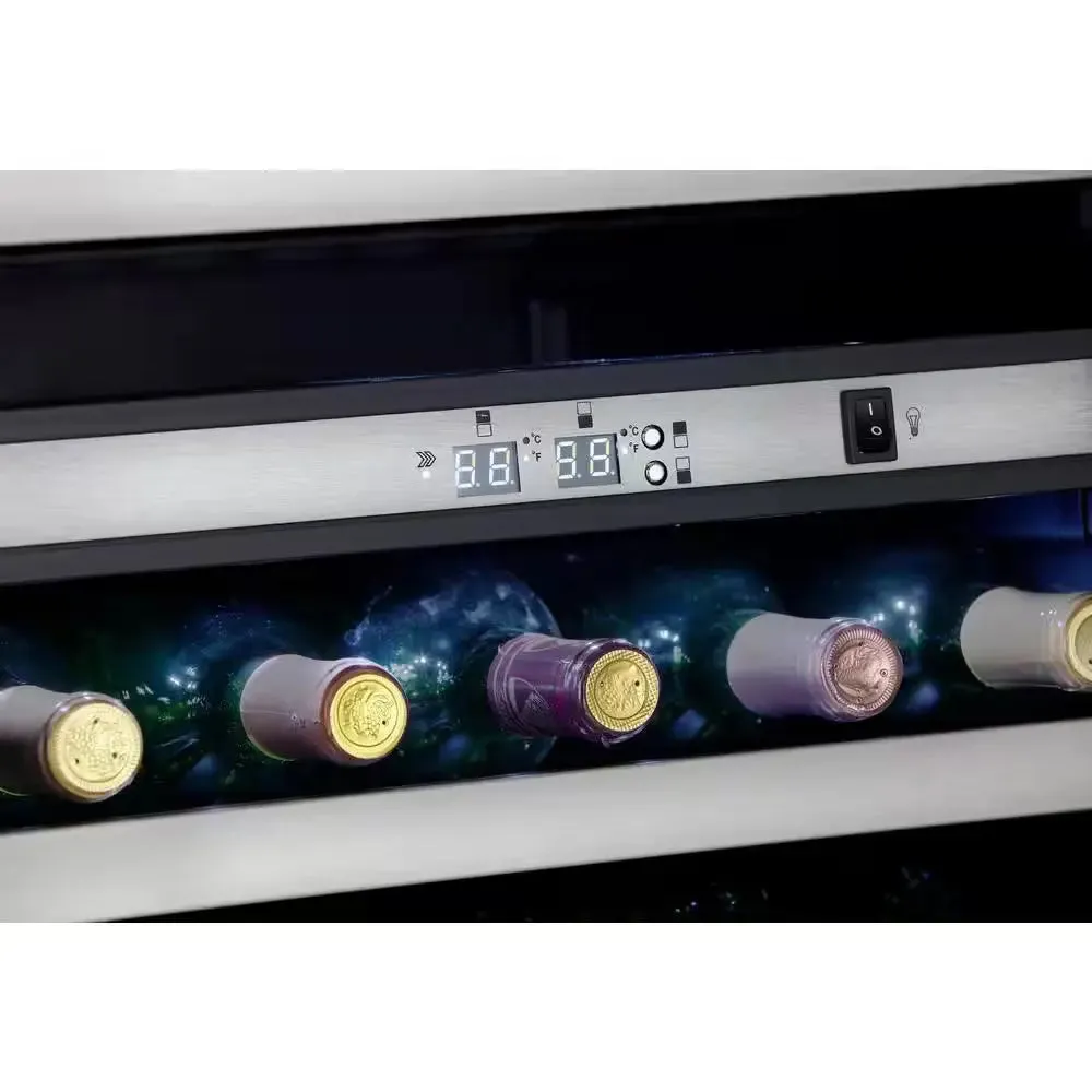Designer Dual-Zone 19.44 In. 38-Bottle Free-Standing Wine Cooler