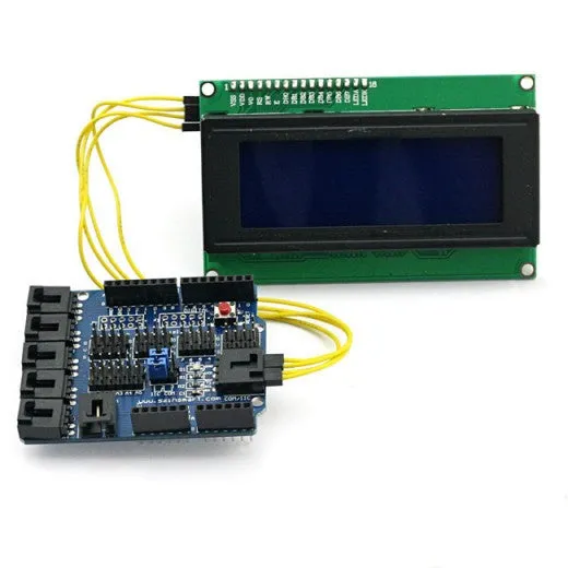 [Discontinued] SainSmart Sensor Shield V4 Module   LCD2004 for Arduino UNO MEGA R3 ATMEL AVR