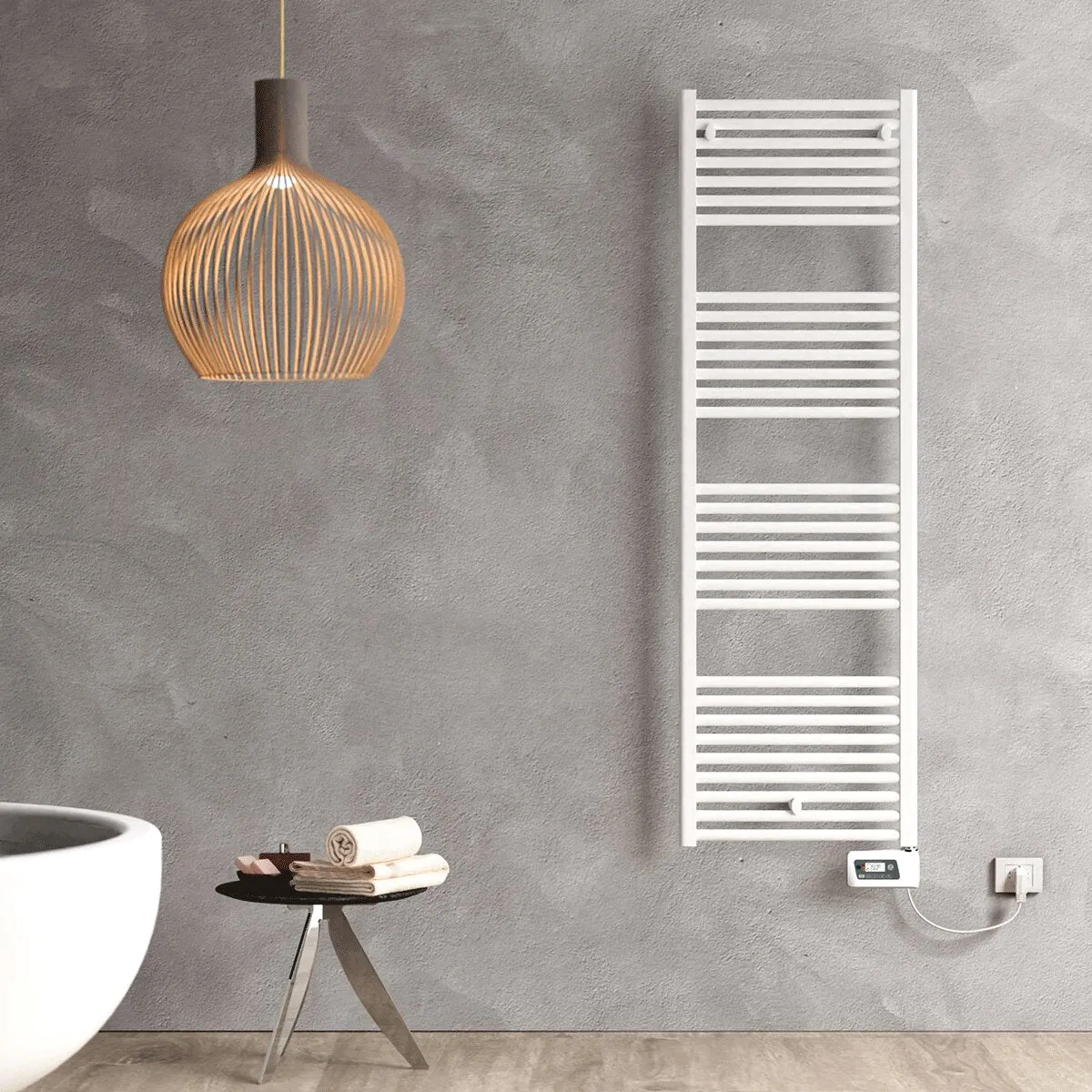 Electric towel warmer radiator Cordivari Lisa 22 500x1160 in steel White 600 W