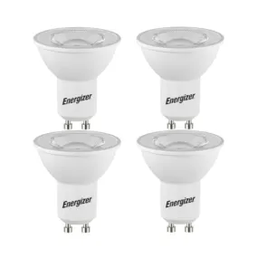 Energizer 4.2W GU10 LED Spotlight - 4 Pack - 345lm - 6500K