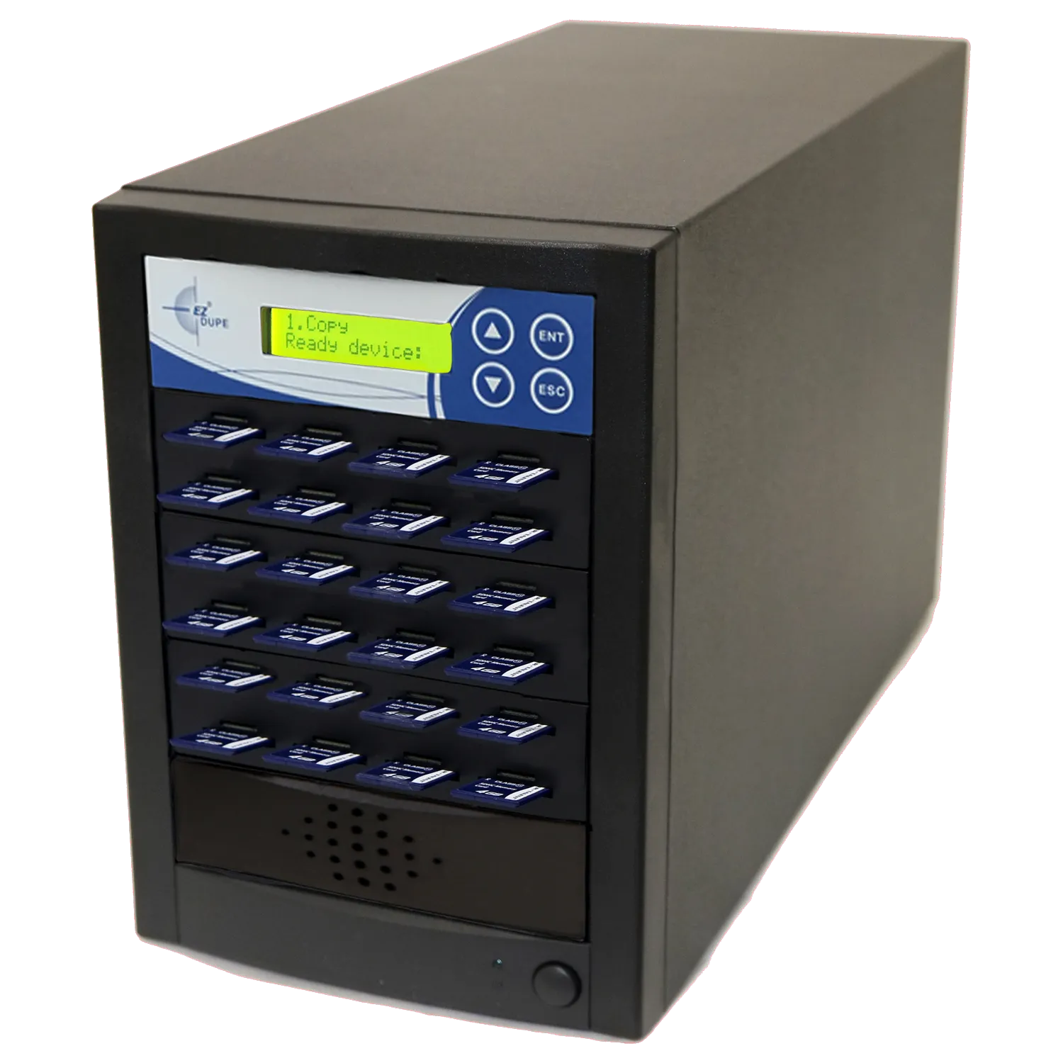 EZ Dupe 1 to 23 SD / MicroSD / TF Duplicator & Eraser (DoD Compliant) - 3 year warranty