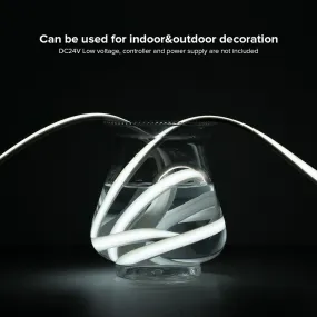 FCOB COB FOB CCT LED Light Strip IP68 640LEDs Outdoor Waterproof 24V 2700K to 6000K High Linear Warm Cool White