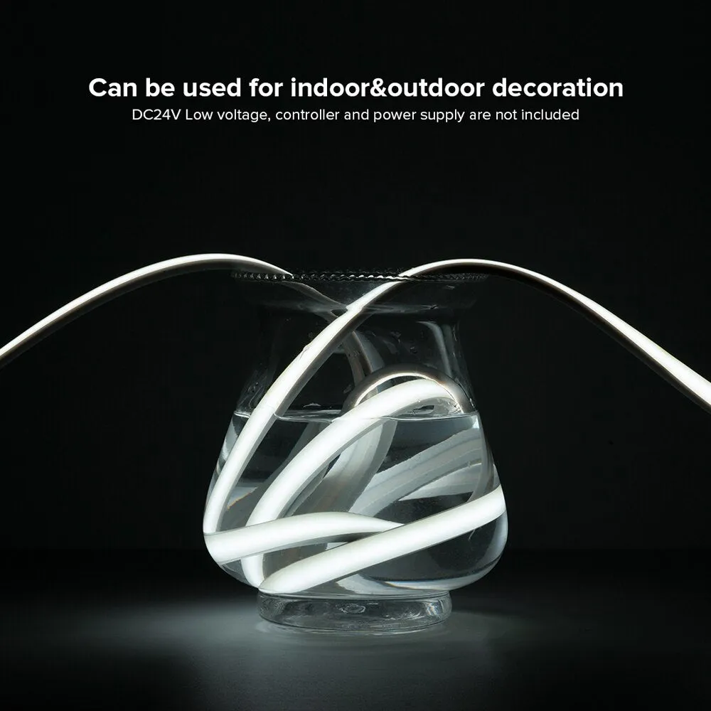 FCOB COB FOB CCT LED Light Strip IP68 640LEDs Outdoor Waterproof 24V 2700K to 6000K High Linear Warm Cool White