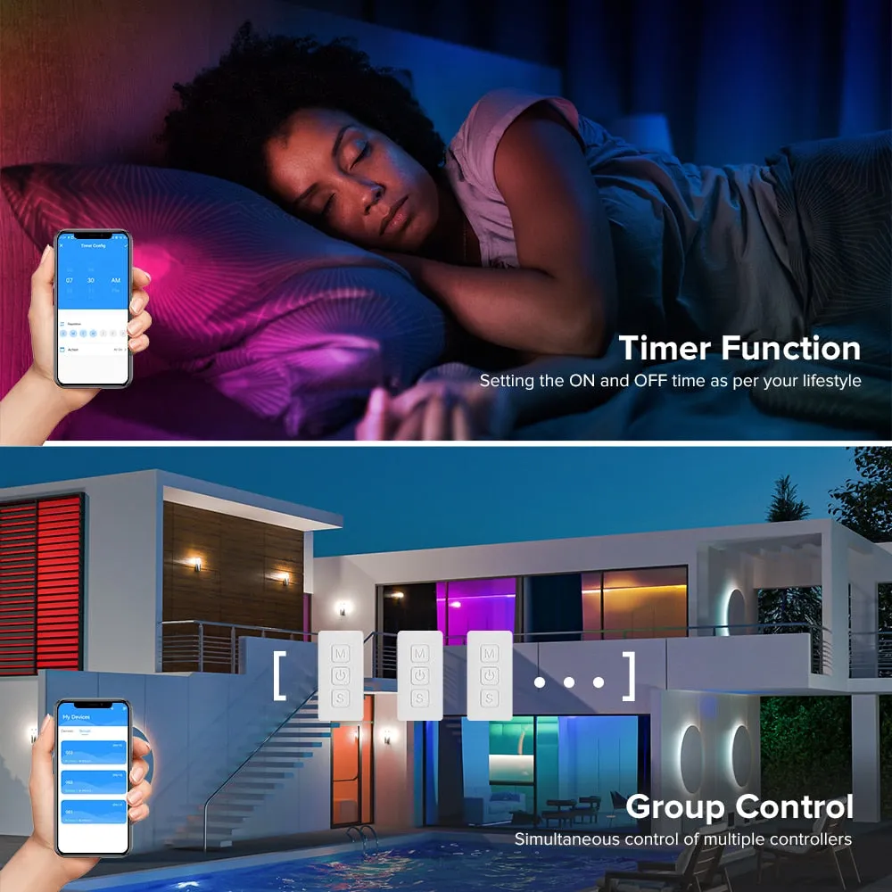 FCOB COB USB RGB LED Light Strip Full Set 576 LEDs DC5V IR38 Keys BT Music APP Flexible Dimmable Linear TV Backlight