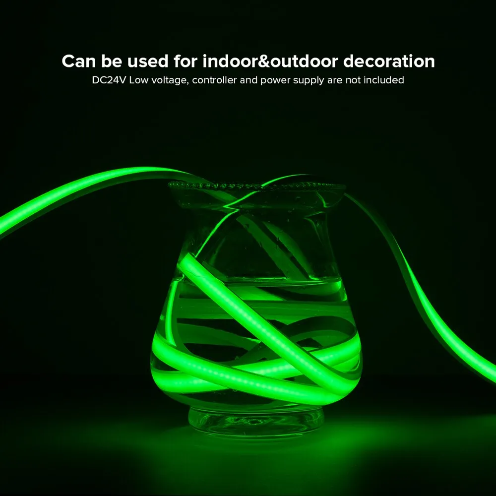 FCOB FOB COB LED Strip IP68 840 RGB LEDs 5M DC24V High Linear Dimmable Outdoor Waterproof Decoration