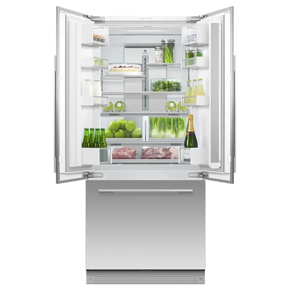 Fisher   Paykel RS80A2 Series 7 417 Litre Integrated French Door Refrigerator with bottom Freezer, Panel Ready - 79.6cm Wide