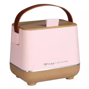 Frigidaire EFMIS310-PINK Top-Opening 6-Can Beverage Insulated Fridge/Cooler, Cork/Pink