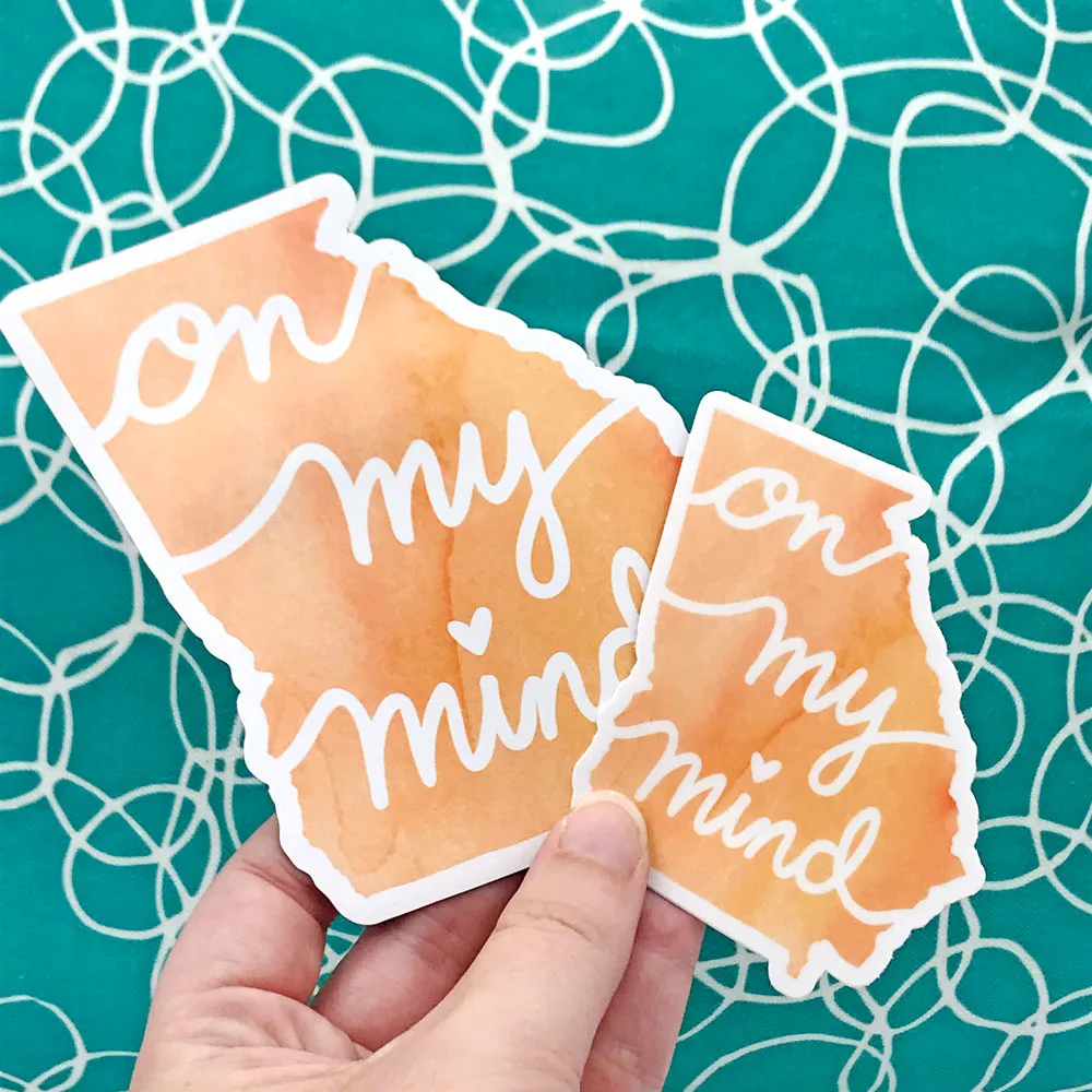 Georgia On My Mind Vinyl Magnet - Waterproof & Scratch Resistant