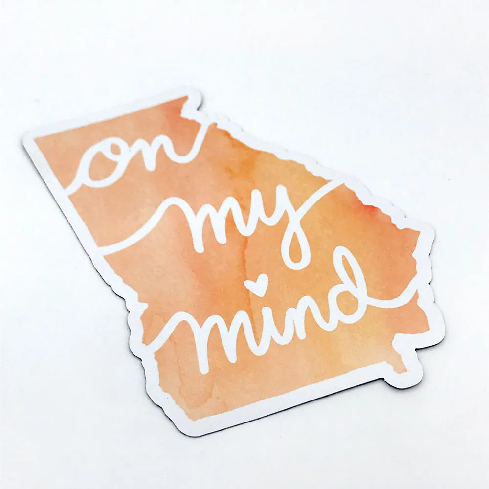 Georgia On My Mind Vinyl Magnet - Waterproof & Scratch Resistant