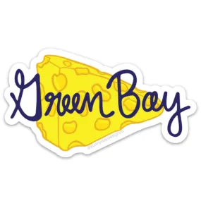Green Bay WI Cheese Vinyl Magnet - Waterproof & Scratch Resistant