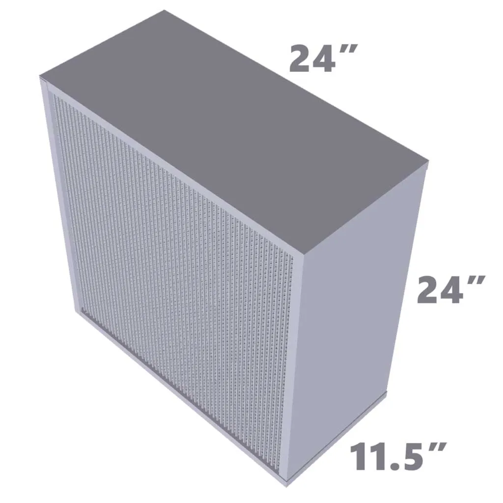 HEPA Filter 24 x 24 x 12 (11.5) 2000CFM