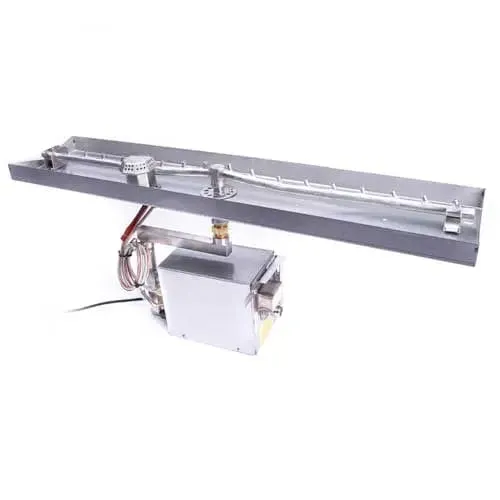 HPC Fire 121"X8" SS Linear Burner-Interlink Pan and T-Burner IL121X8SS