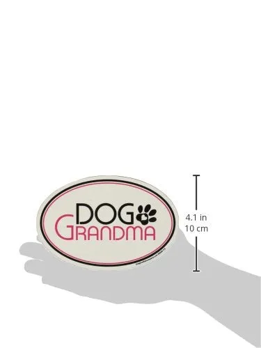 Imagine This Oval Magnet, Dog Grandma