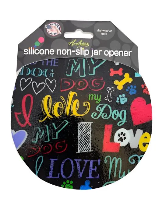 Jar Opener - Black  I Love My Dog 55