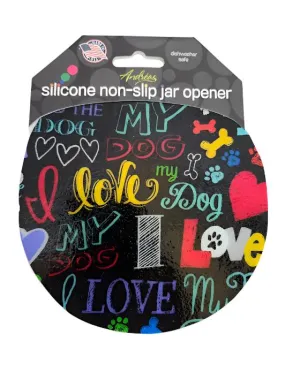 Jar Opener - Black  I Love My Dog 55