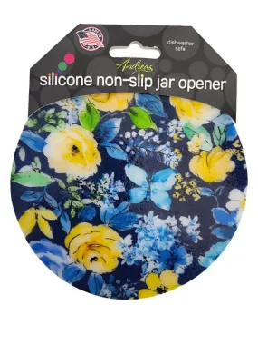 Jar Opener -  Blue Butterfly Floral 59