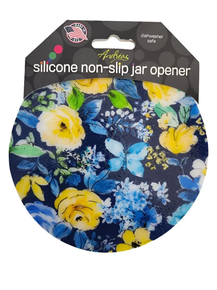 Jar Opener -  Blue Butterfly Floral 59