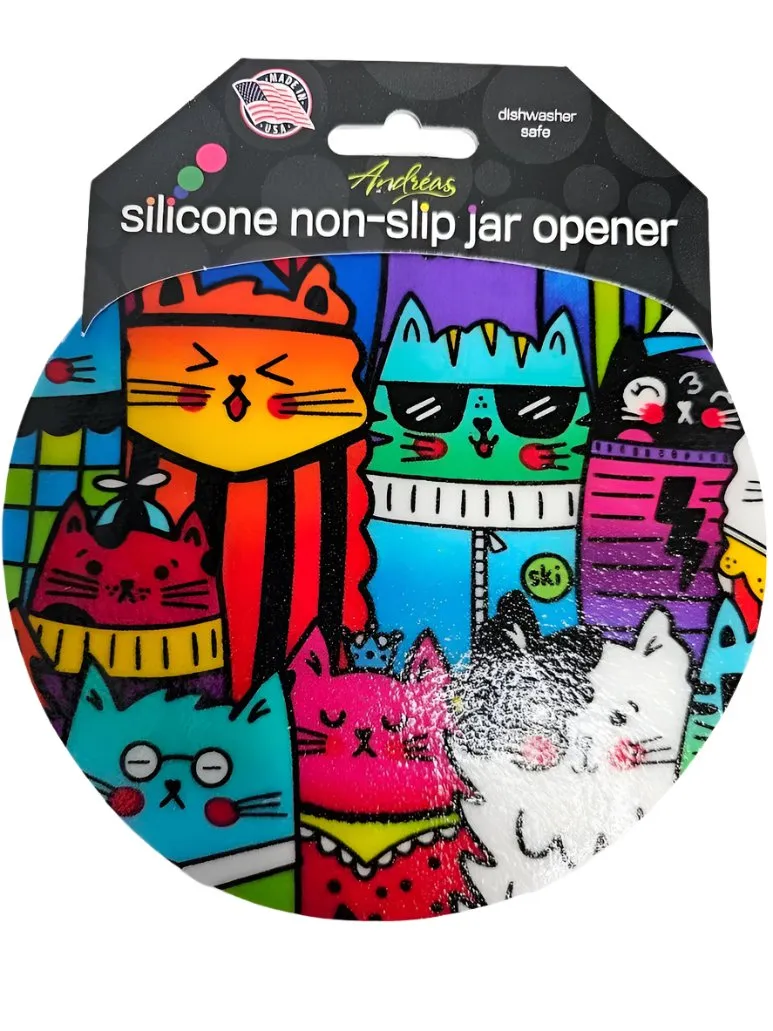 Jar Opener - Colorful Cats 15