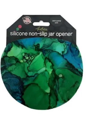 Jar Opener - Dark Dark Green / Blue Marble 21